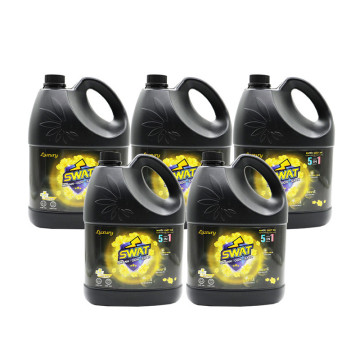 SWAT  5can giặt xả Luxury 3,8kg + 1 túi Nước giặt xả SWAT hương ngàn hoa 1.8kg + 1 túi Nước Rửa chén SWAT nhiệt đới 500g + 10 gói Nước xả vải quyến rũ 20ml