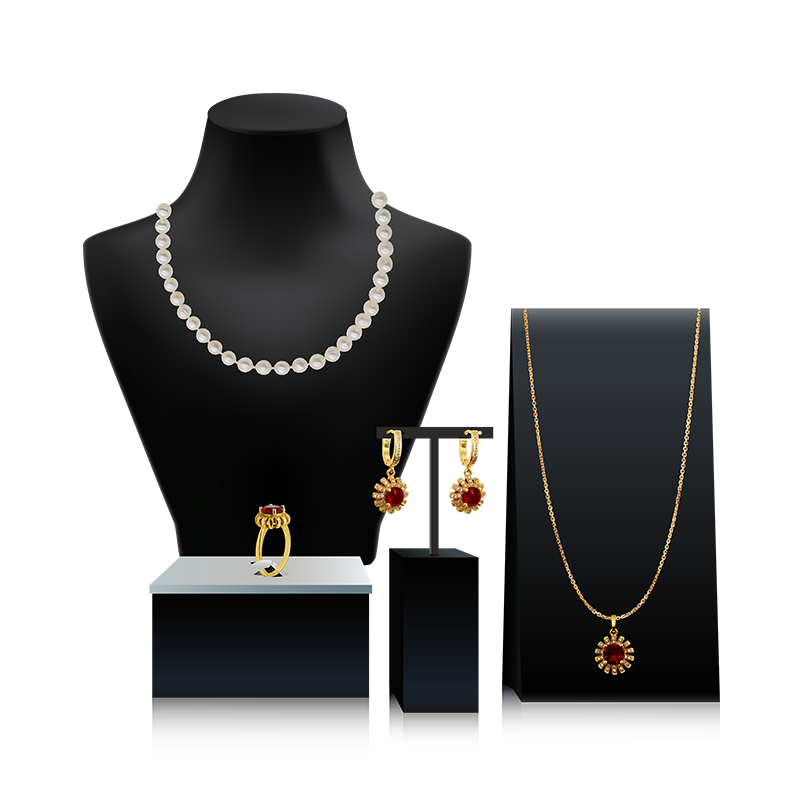 Bộ trang sức ngọc trai Ánh Dương (1 vòng cổ ngọc trai+1 vòng cổ mạ vàng+ 1 nhẫn+ 1 đôi hoa tai) tặng 1 hộp kem nhau thai cừu 100g