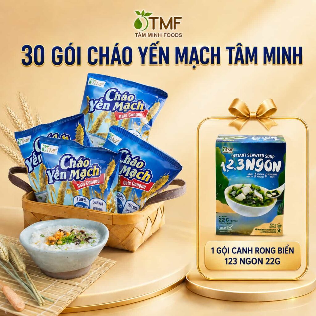 cháo yến mạch tâm minh