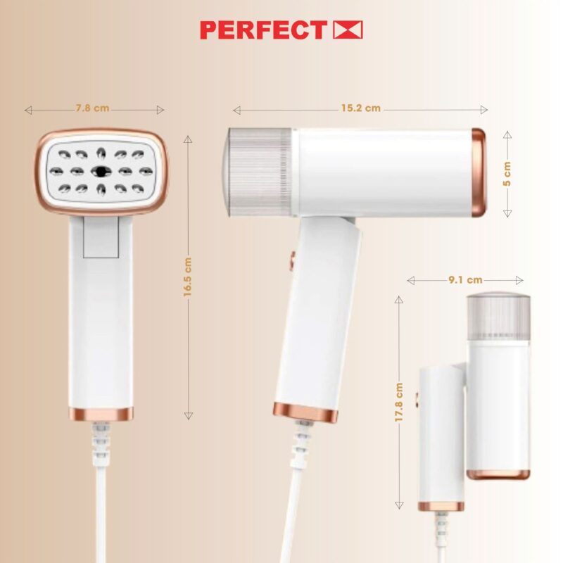 Bàn ủi hơi nước cầm tay Perfect PF-FI2-1200 tặng 1 bàn chải đánh răng đa năng PF-ET3