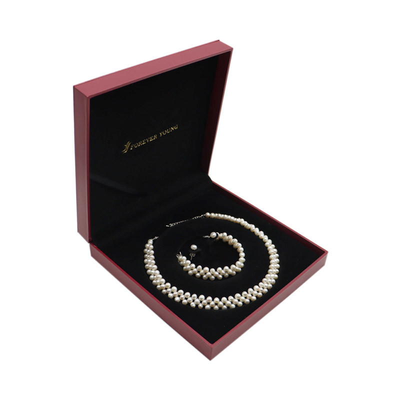 Bộ trang sức ngọc trai kép (1 vòng cổ + 1 vòng tay + 1 đôi bông tai)  Tặng 1 hộp kem nhau thai cừu 100g