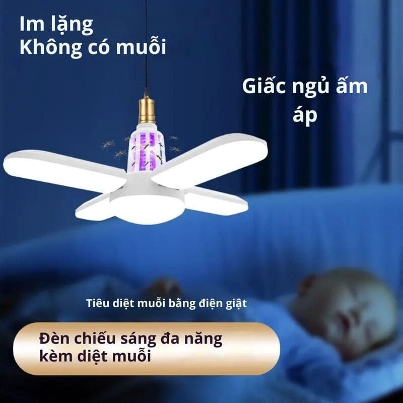 Đèn LED Diệt Muỗi Kachi MK409 Tặng Vợt muỗi Kachi MK 414 - Ảnh 2
