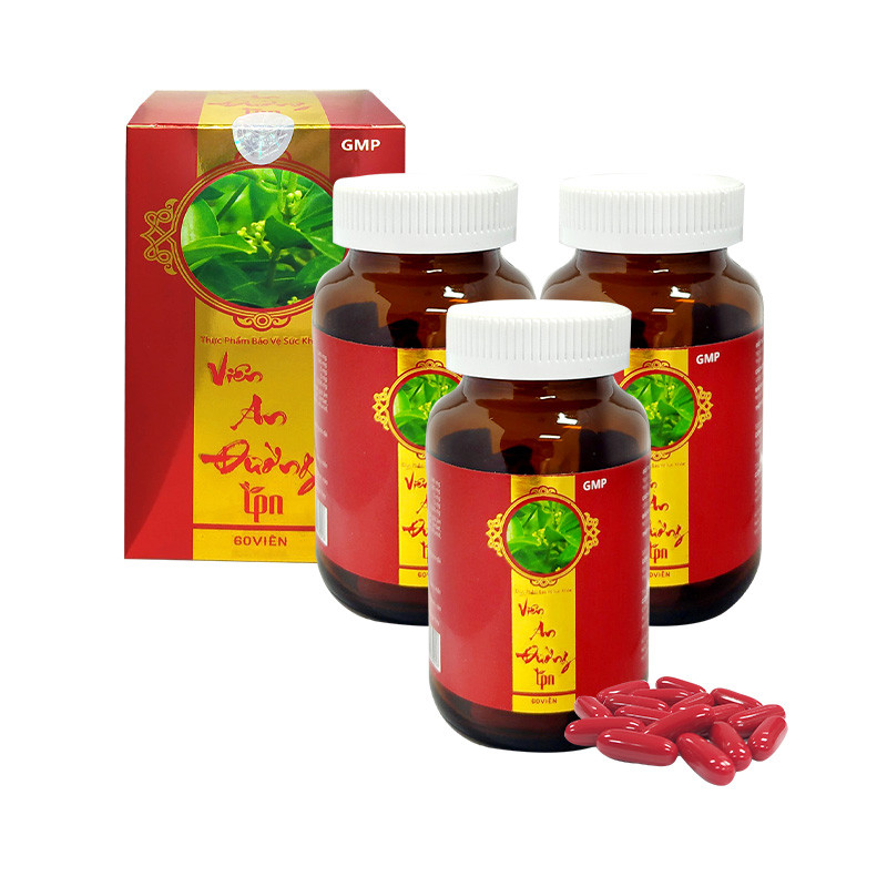 3 hộp Viên An Đường TPN (180 viên) (Công ty Thiên Phúc Nhân) + 1 tuýp Dầu lạnh xoa bóp Glucosamine + 1 Gói Kẹo Sâm 200gr