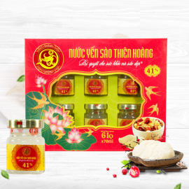 COMBO 9 hộp yến Thiên Hoàng 41%+ 1 hộp yến 15% hương Vani+ 6 gói cháo yến + 1 chai mật ong hoa rừng 730g