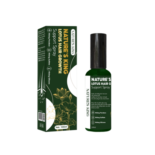 Dưỡng chất kích mọc tóc Nature’s King Lotus Hair Growth Support Spray
