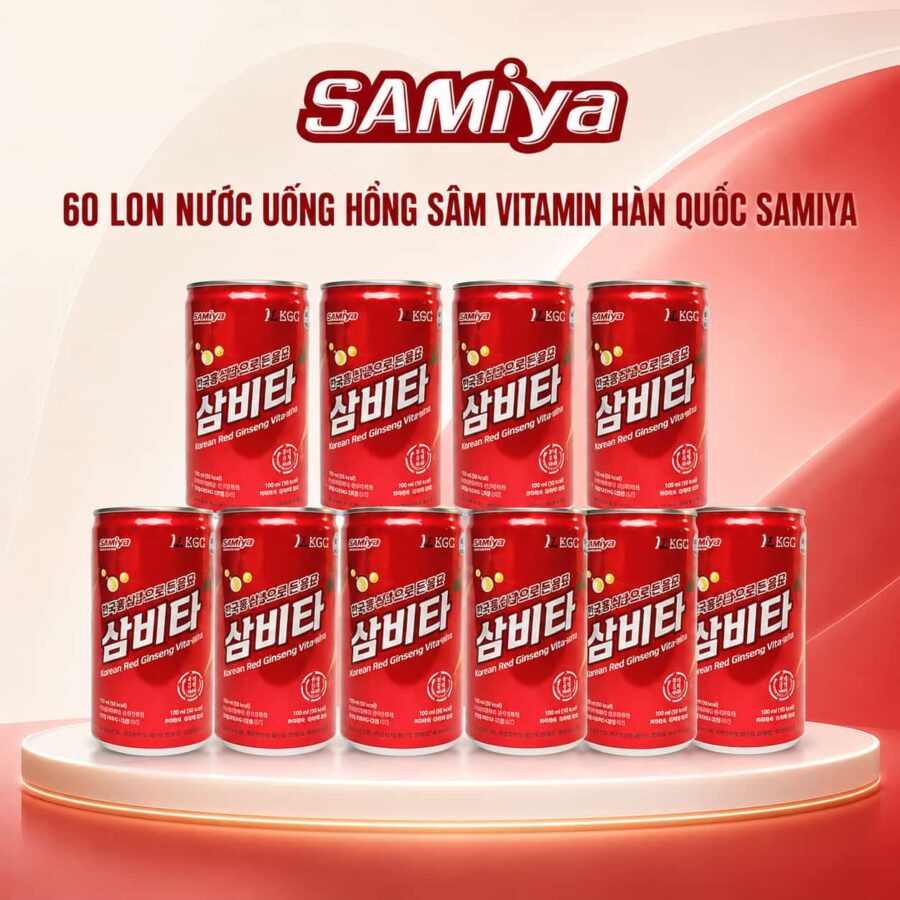 60 lon nước uống hông sâm samiya