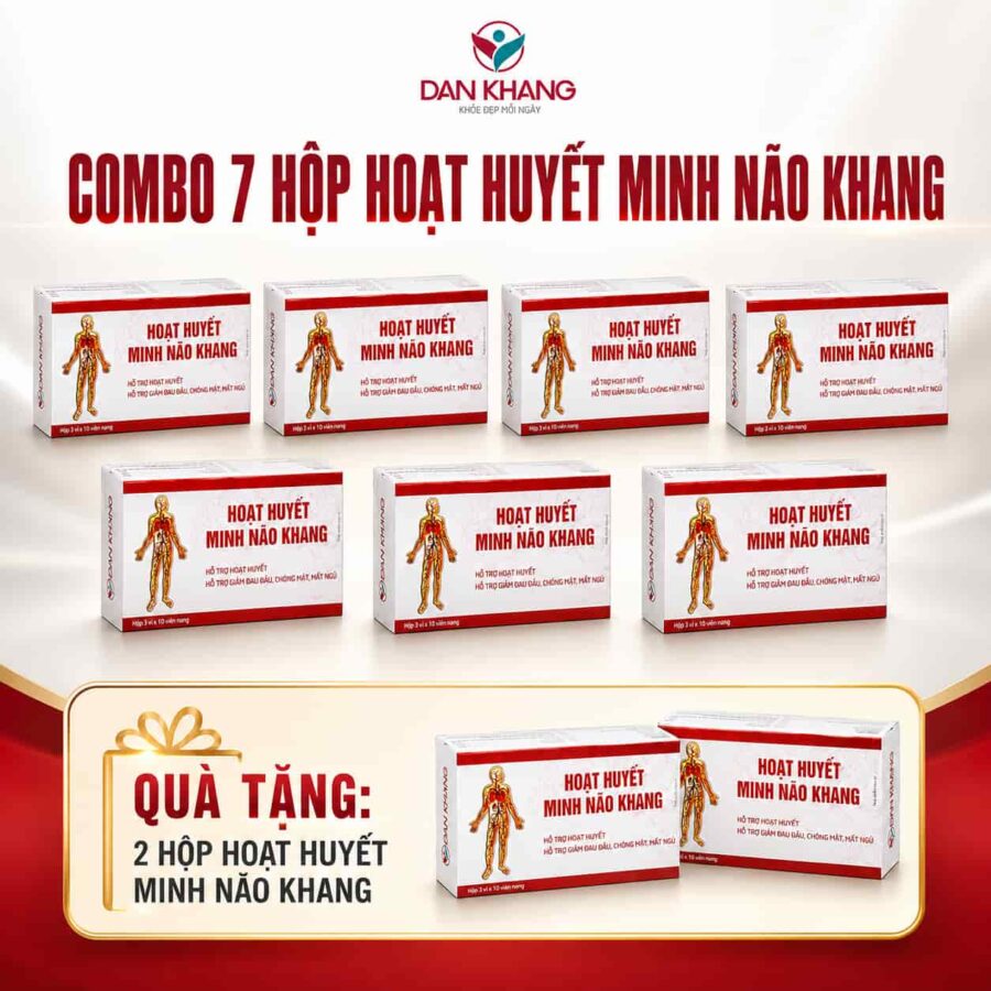Combo 9 hộp Hoạt Huyết Minh Não Khang