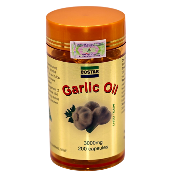 COMBO 3 Hộp Tinh Dầu Tỏi Garlic Oil Costar 200 viên/hộp + 1 hộp Sữa Ong Chúa Costar  60 viên/hộp + 1 tuýp dầu lạnh Glucosamine 150ml
