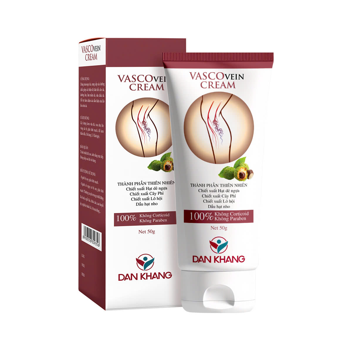 COMBO 5 hộp Vascovein + 1 hộp Kem Vascovein 50g + 1 hộp Hoạt Huyết Minh Não Khang - Ảnh 4