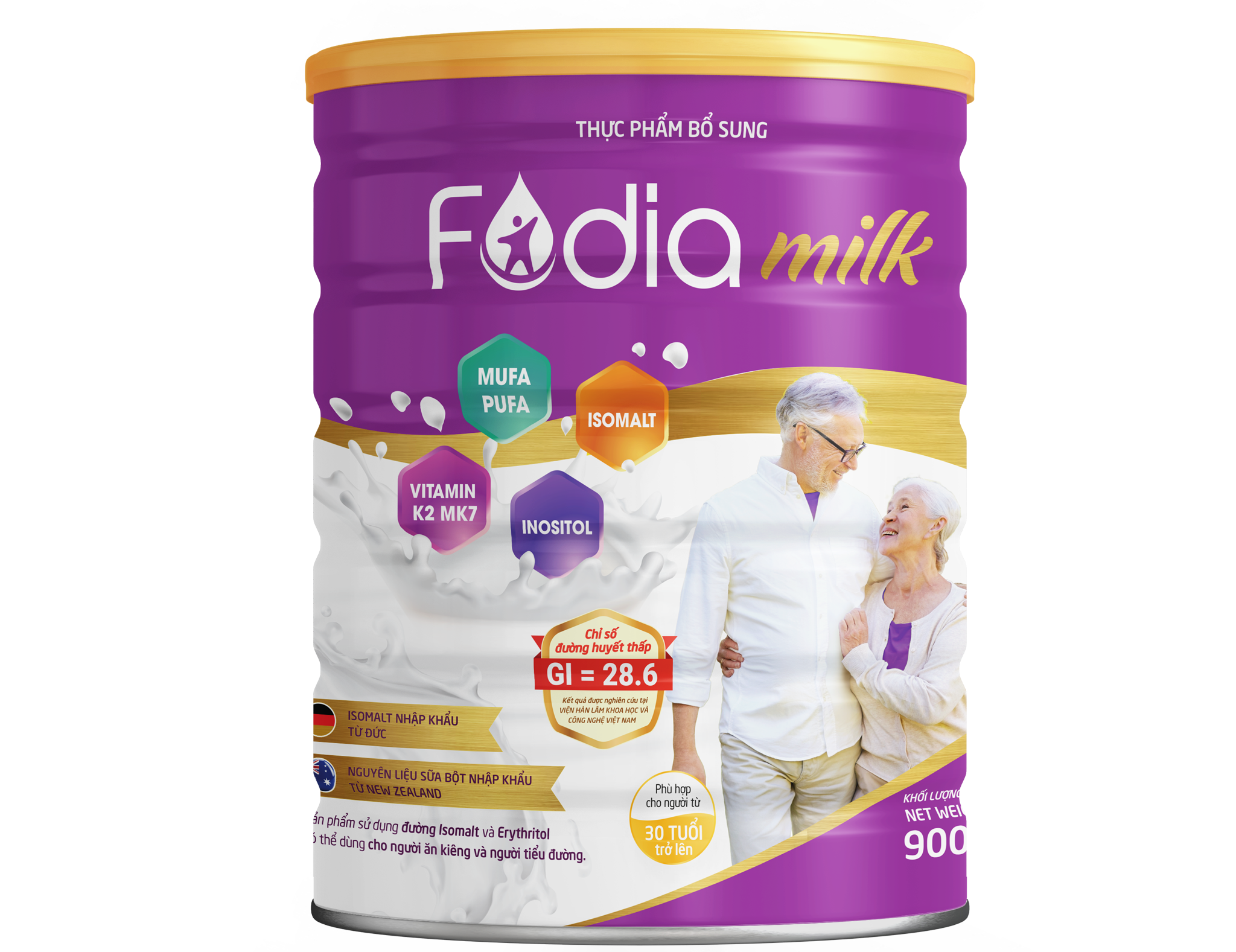 COMBO 3 lon sữa bột Fodia Milk 900g
