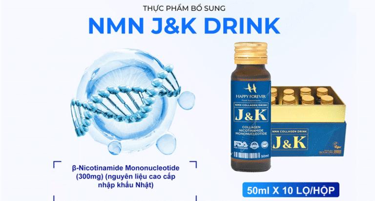 Thực phẩm bổ sung nước uống NMN Collagen J&K - Ảnh 5