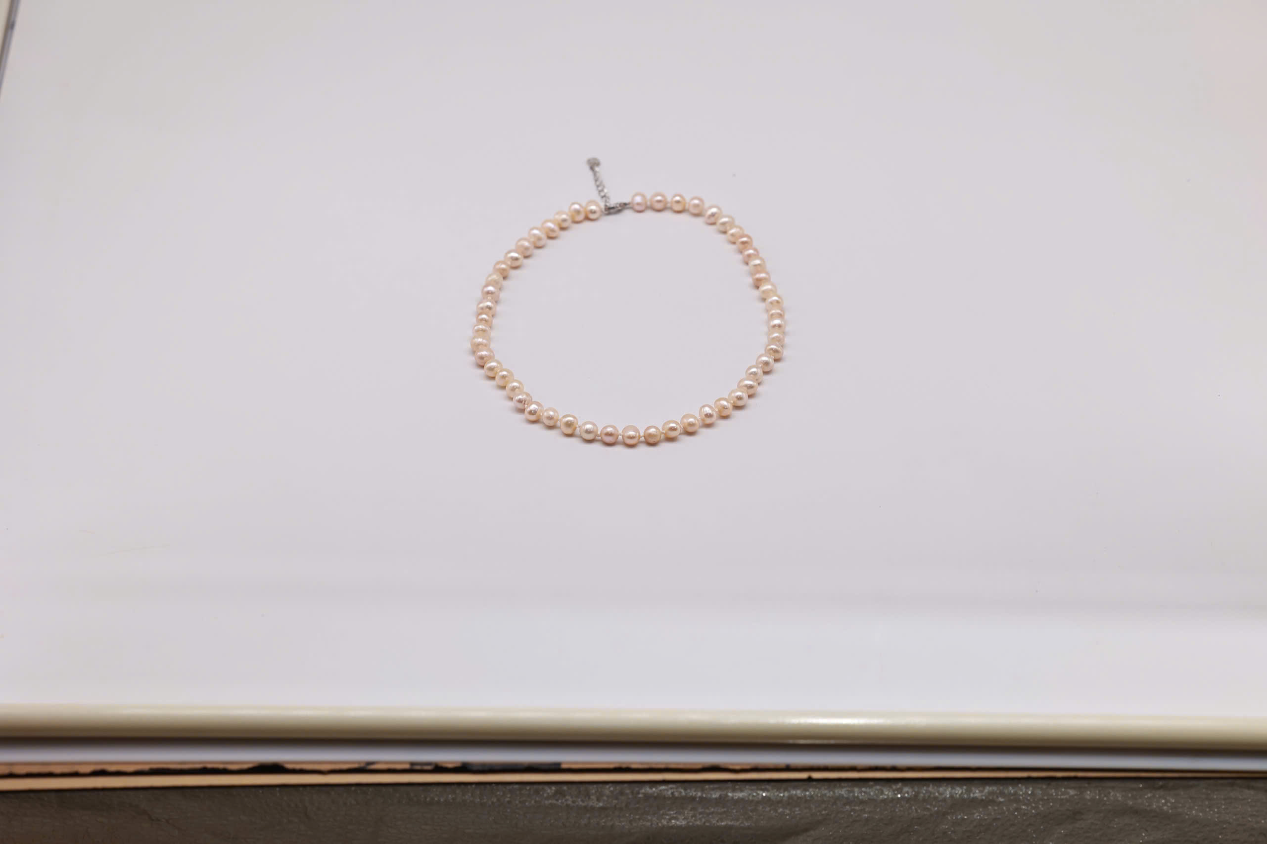 Bộ Trang Sức ngọc trai Nước Ngọt Ánh 5-6 li - Vòng Cổ, Vòng Tay và Bông Tai - Ảnh 5