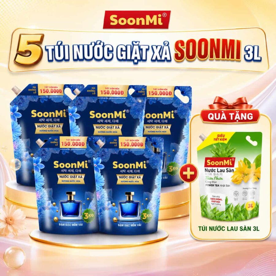 nước giặt xả Soonmi 3L