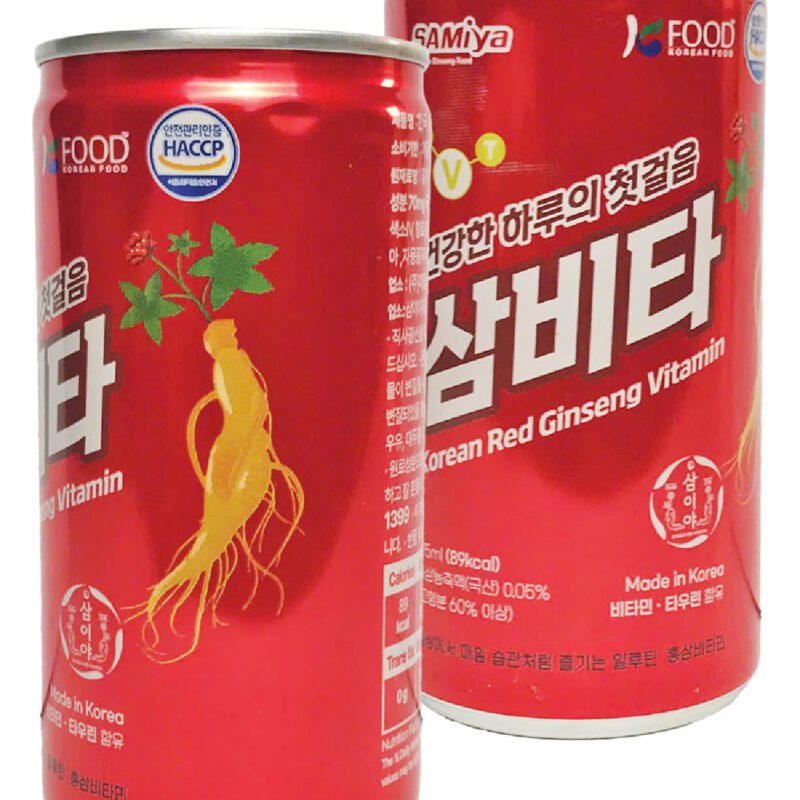 COMBO 60 Lon nước uống hồng sâm vitamin Hàn Quốc 175ml