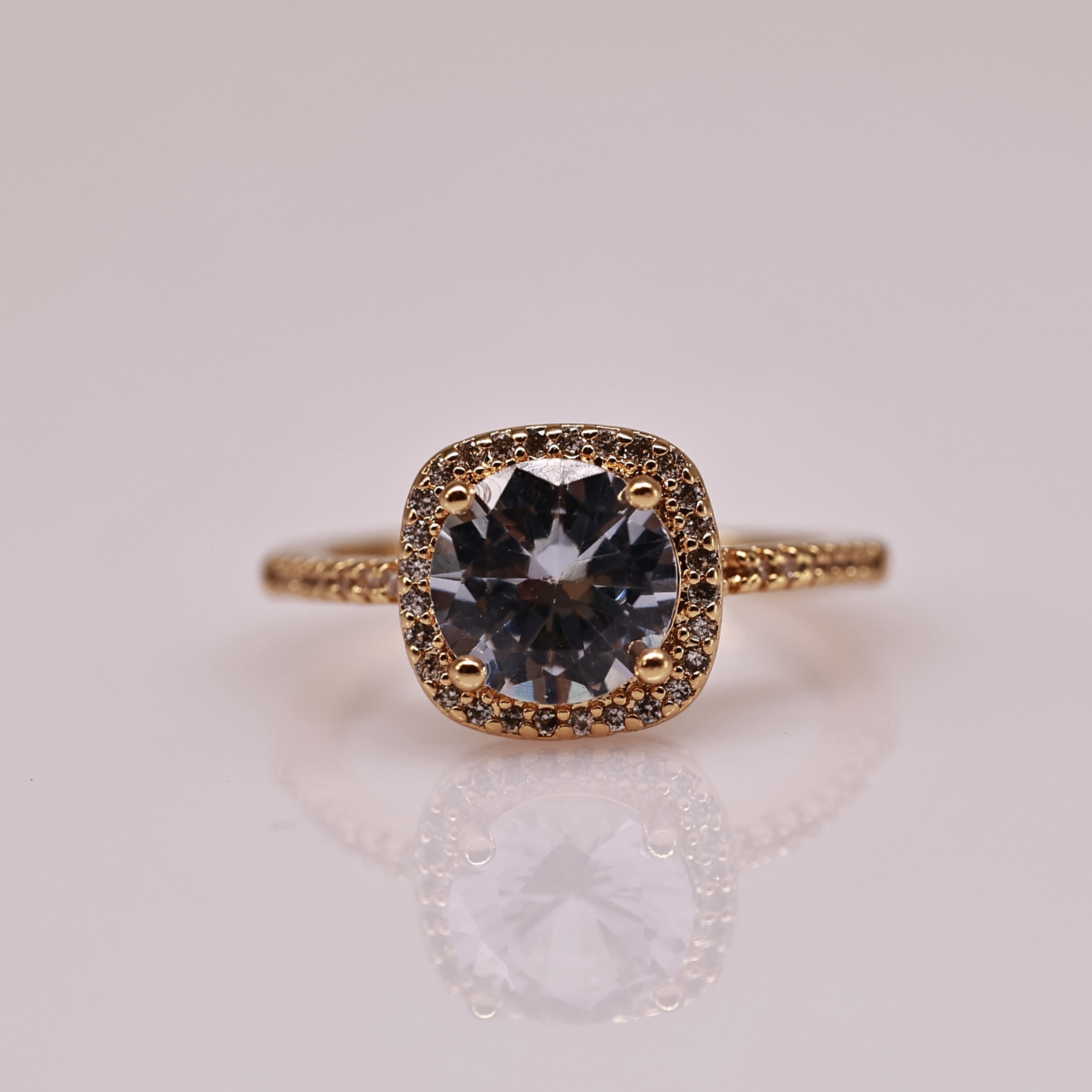 Bộ Trang Sức Viền Vuông Đính Đá Tinh Tế - Vòng Cổ, Vòng Tay, Nhẫn và Bông Tai - Ảnh 6