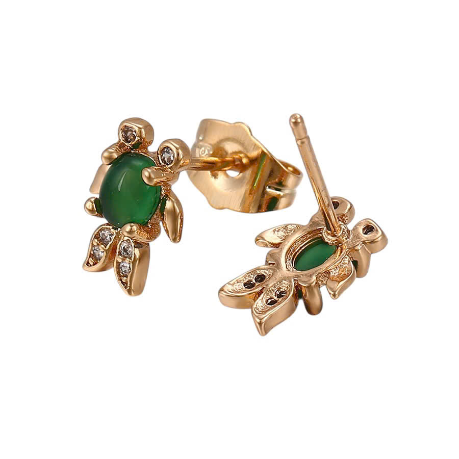 Bộ Trang Sức ngoc trai Nước Ngọt 7-8 li và Mặt Xanh Đuôi - Vòng Cổ và Bông Tai - Ảnh 4