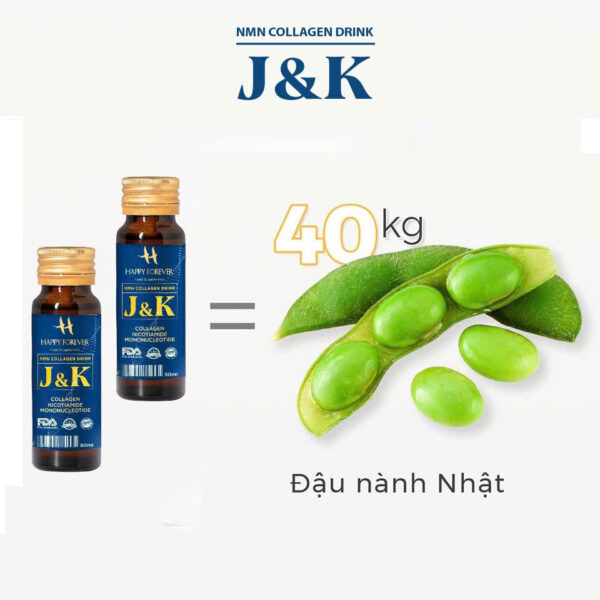 Thực phẩm bổ sung nước uống NMN Collagen J&K - Ảnh 3