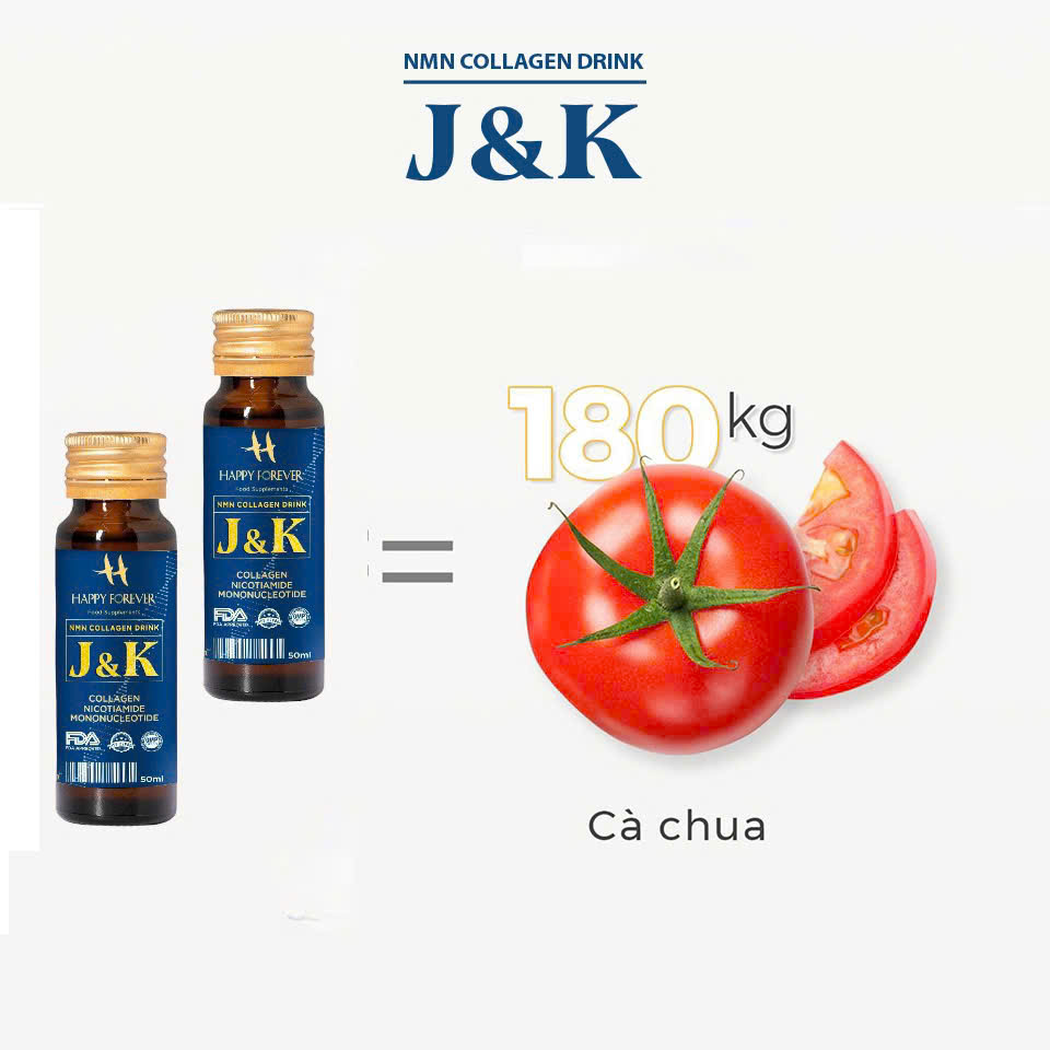 Thực phẩm bổ sung nước uống NMN Collagen J&K - Ảnh 4