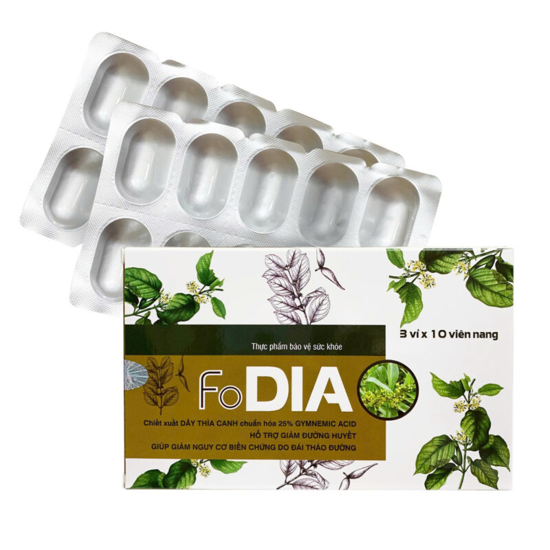 COMBO 11 hộp FODIA Dây thìa canh + 01 lon sữa bột Fobe Milk Canxi 900g