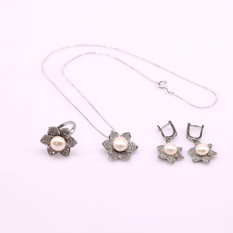 COMBO bộ trang sức ngọc trai Forever Young 3 món - mạ vàng và mạ vàng trắng