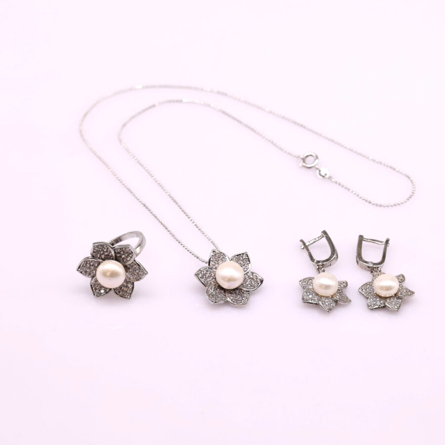 COMBO bộ trang sức ngọc trai Forever Young 3 món - mạ vàng và mạ vàng trắng