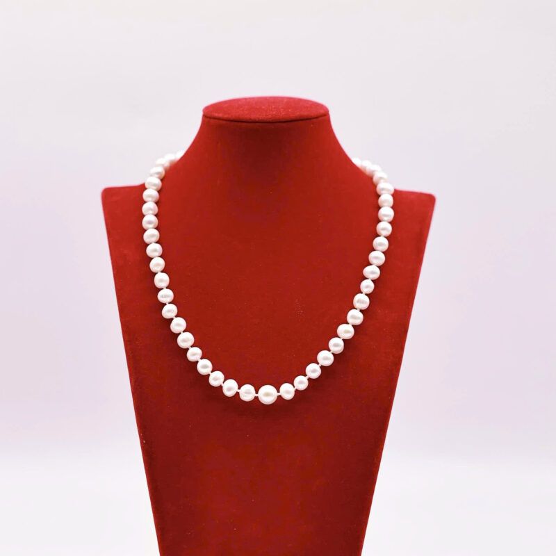 Bộ ngọc trai 2 món đính mặt dây chuyền hoặc bộ trơn không mặt dây chuyền(1 vòng cổ + hoa tai)