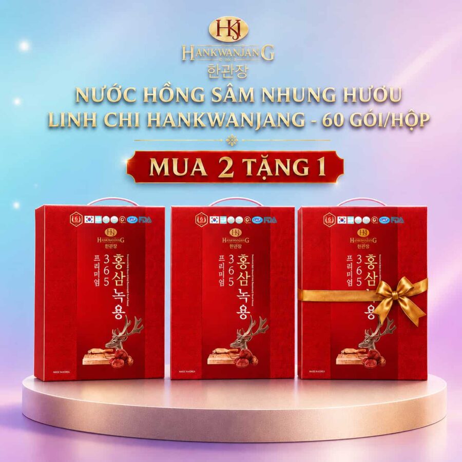 nước hồng sâm nhung hưu linh chi hankwanjang