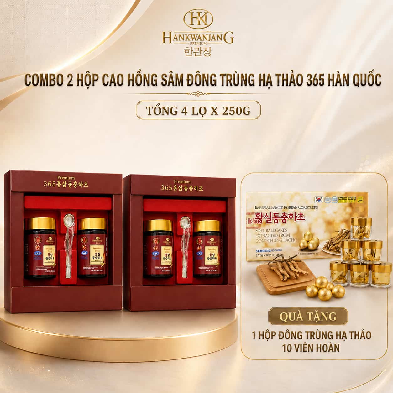 Combo 2 hop cao hong sam hankwanjang