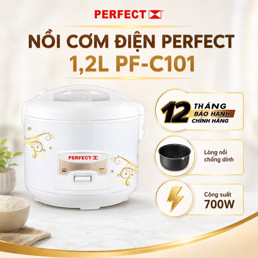 Nồi cơm điện perfect 1.2L