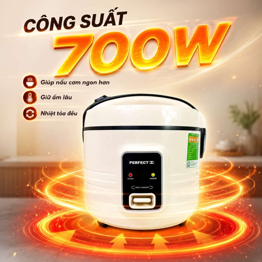 Nồi cơm điện perfect 1.8L Pf c209 700w
