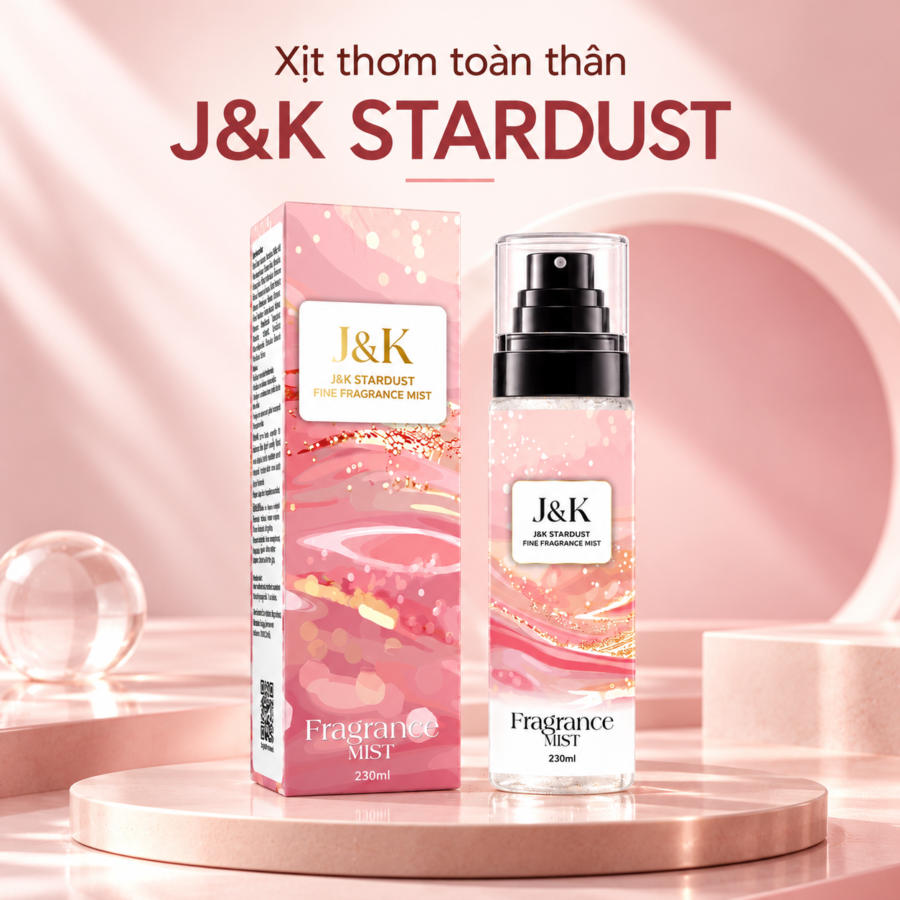 Xịt thơm toàn thân Body Mist J&K Stardust Fine Fragrance Mist
