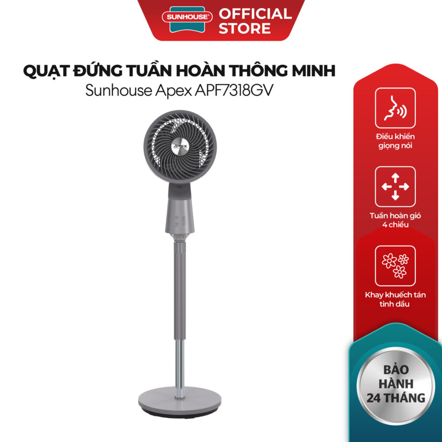 Quạt đứng tuần hoàn thông minh Sunhouse Apex APF7318GV