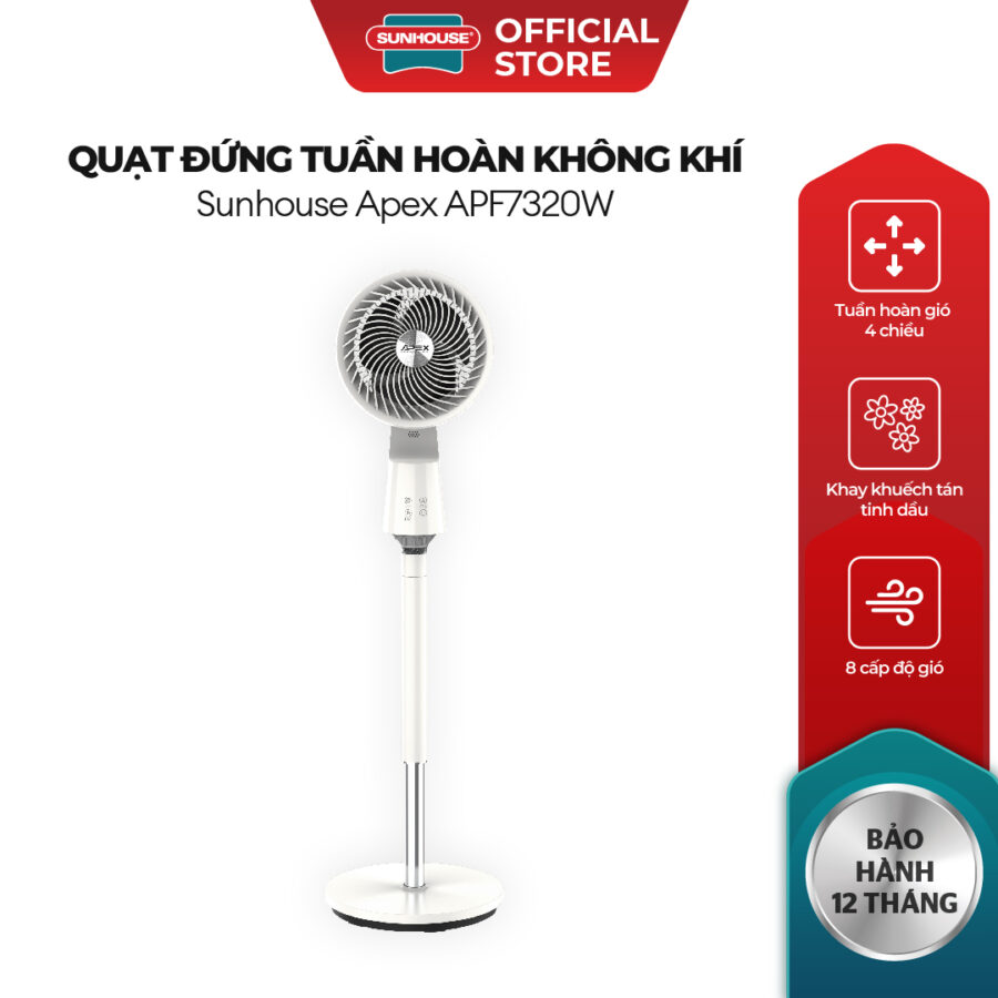 Quạt đứng tuần hoàn không khí Sunhouse Apex APF7320W