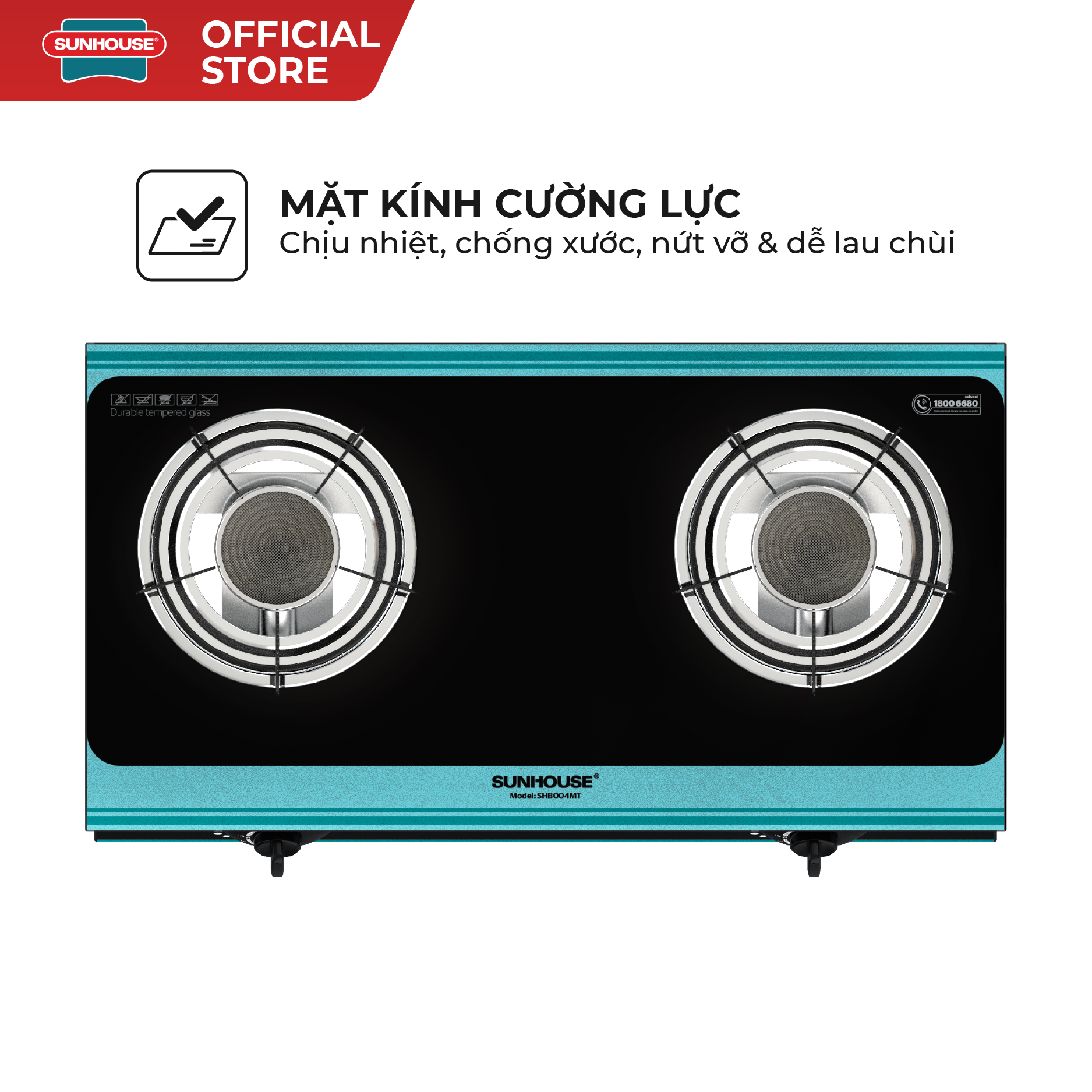 Bếp gas dương hồng ngoại Sunhouse SHB004MT - Ảnh 2