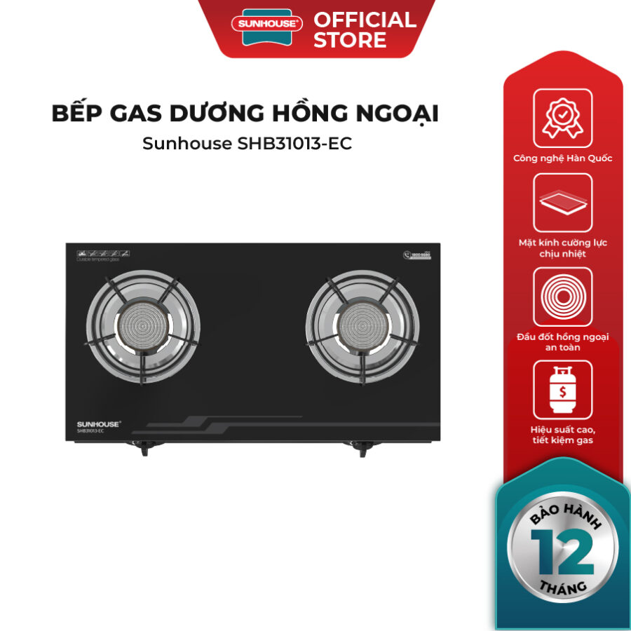 Bếp gas dương hồng ngoại Sunhouse SHB31013-EC