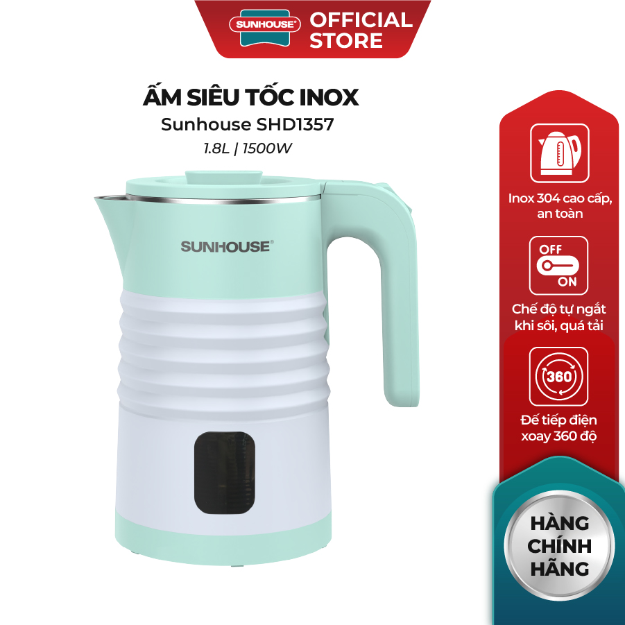 Ấm siêu tốc Sunhouse SHD1357