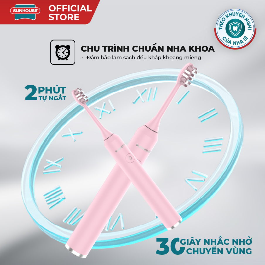Bàn chải điện Sunhouse SHC100P - Ảnh 4