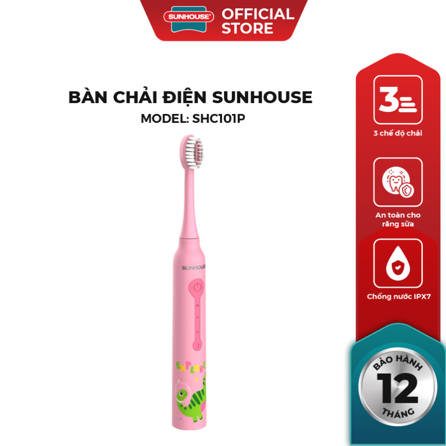 Bàn chải điện trẻ em Sunhouse SHC101P