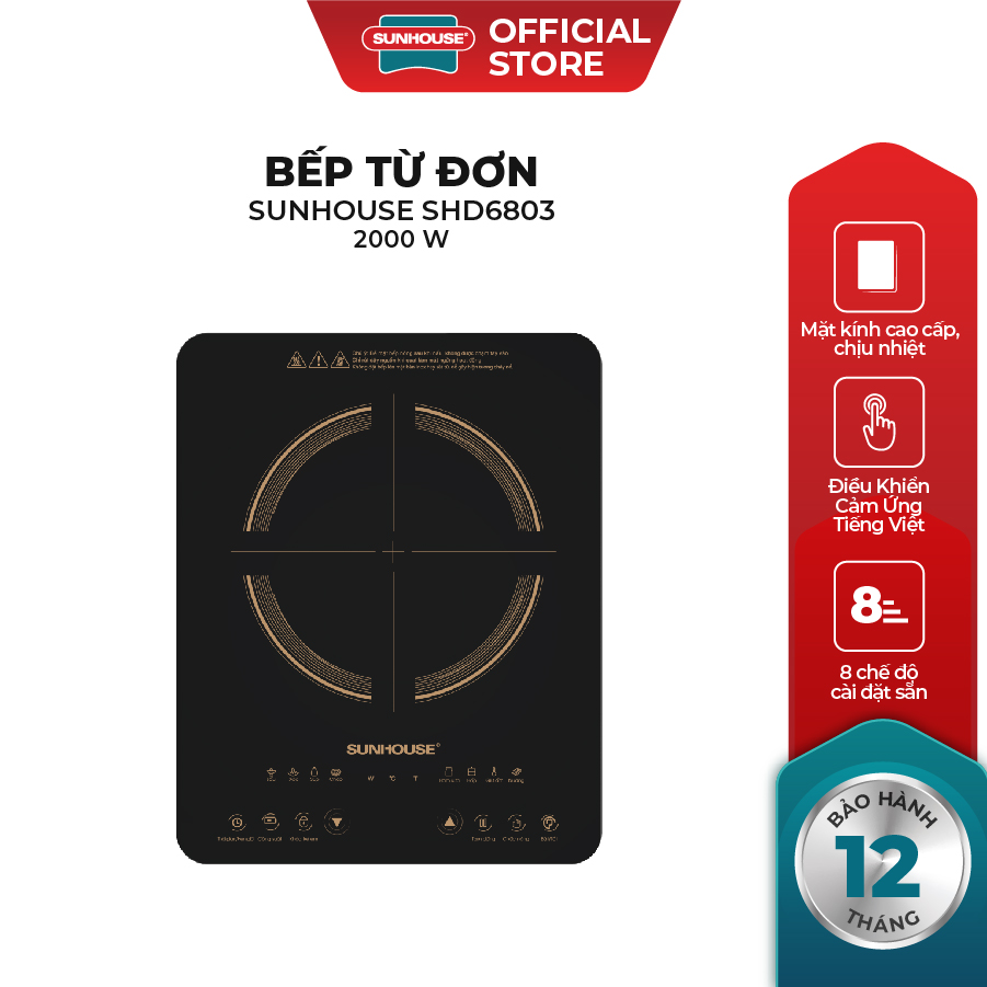 Bếp từ đơn Sunhouse SHD6803