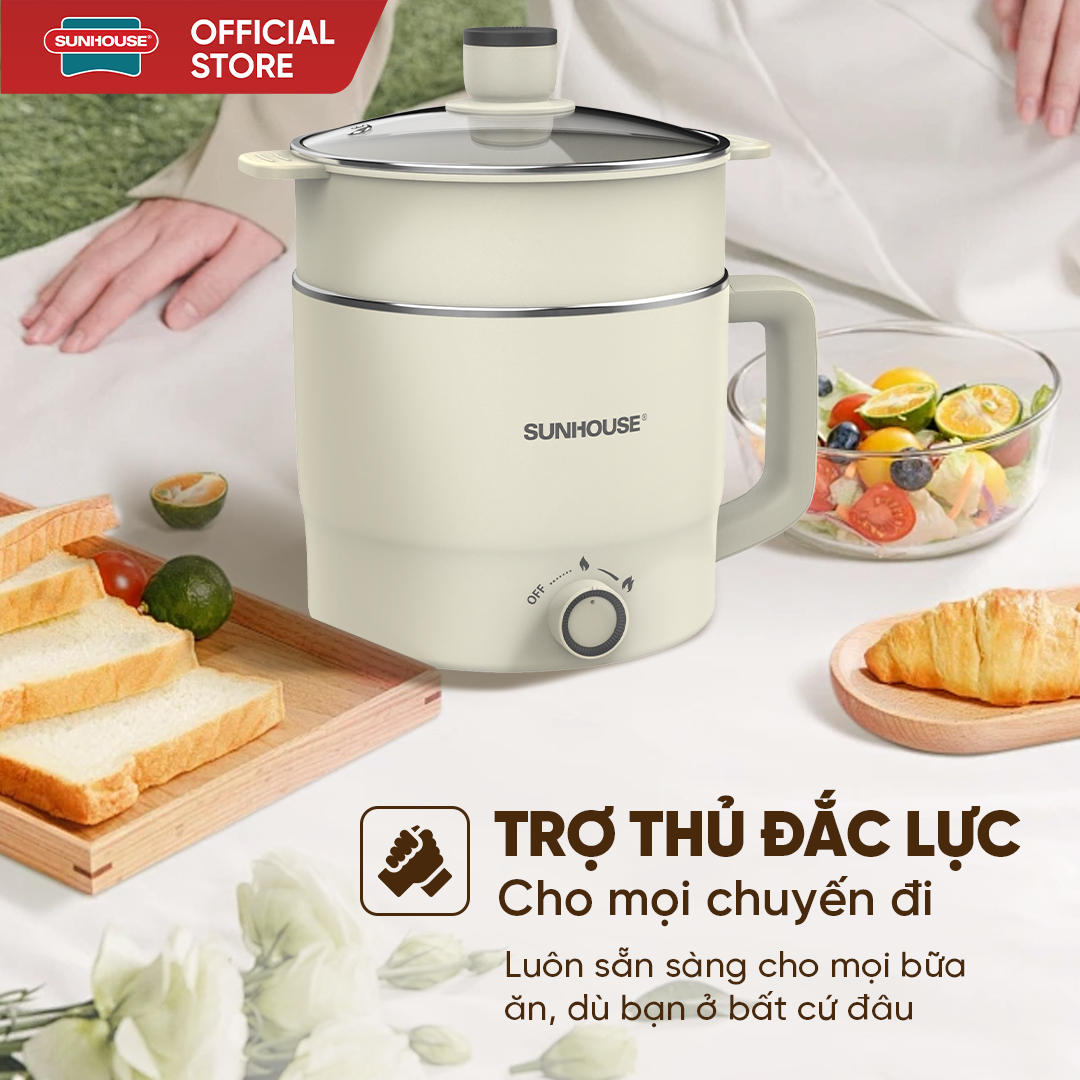 Lẩu điện mini đa năng 1.6L Sunhouse SHD4516 - Ảnh 4