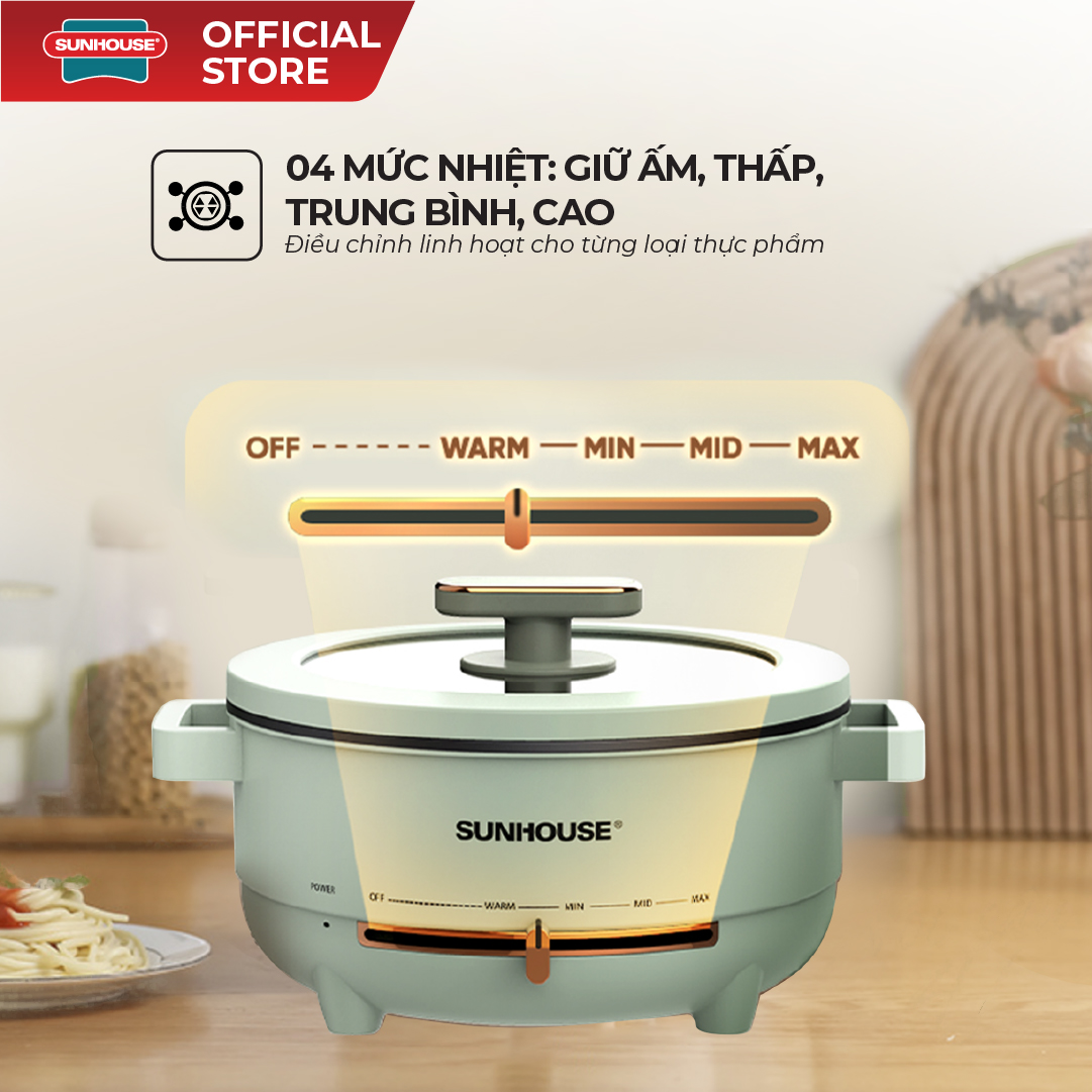 Lẩu điện đa năng 4L Sunhouse SHD4540 - Ảnh 5