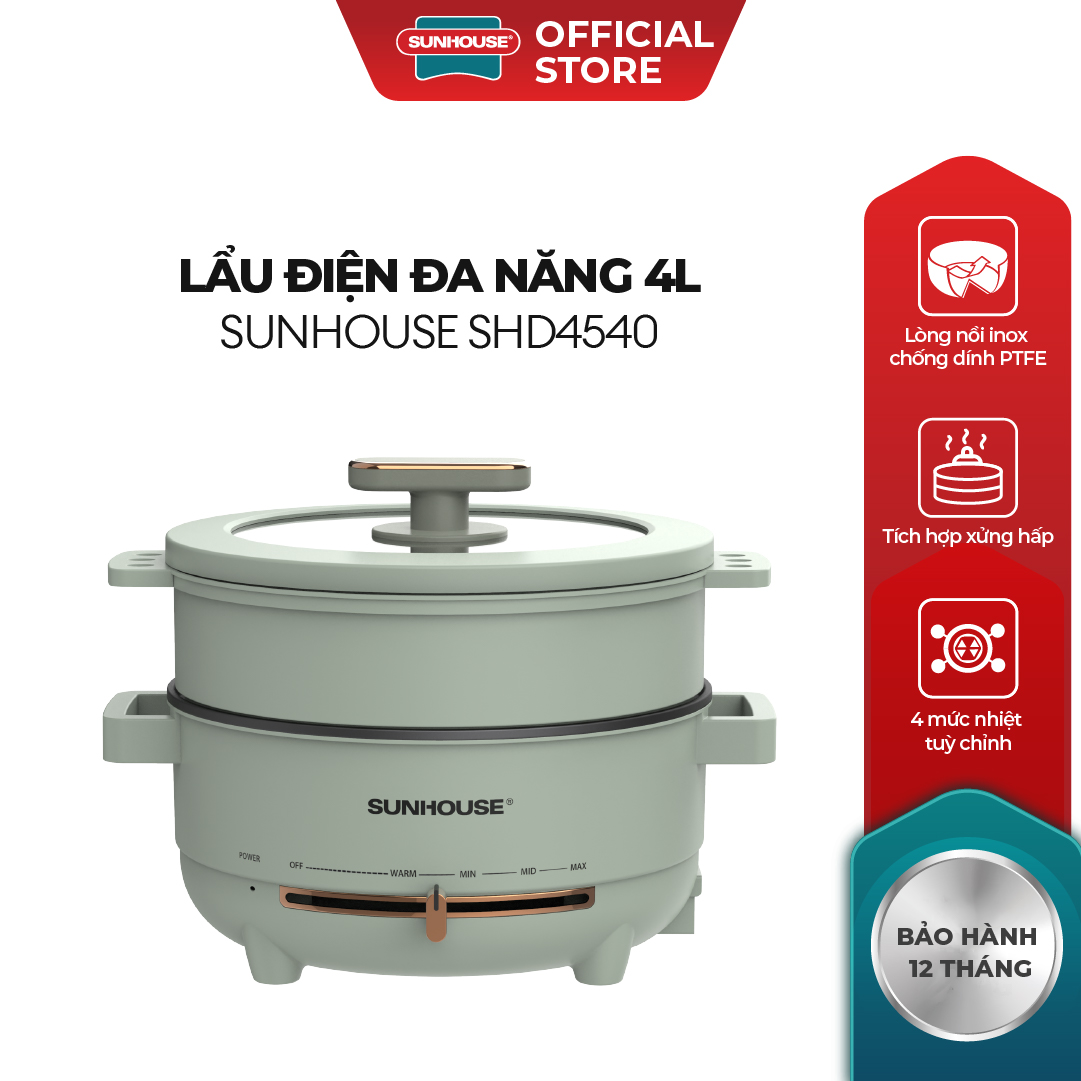 Lẩu điện đa năng 4L Sunhouse SHD4540