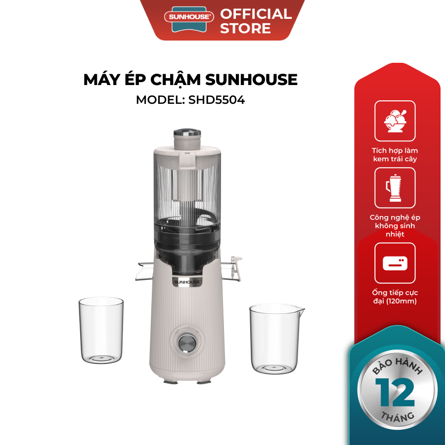 Máy ép chậm Sunhouse SHD5504