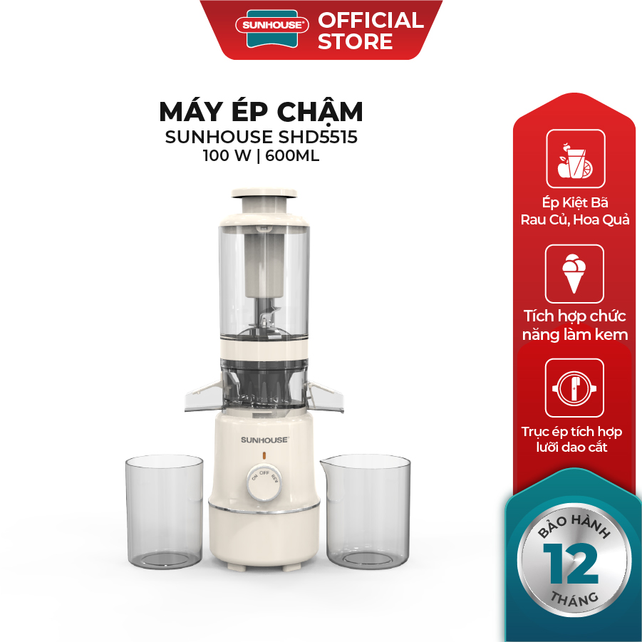 Máy ép chậm Sunhouse SHD5515