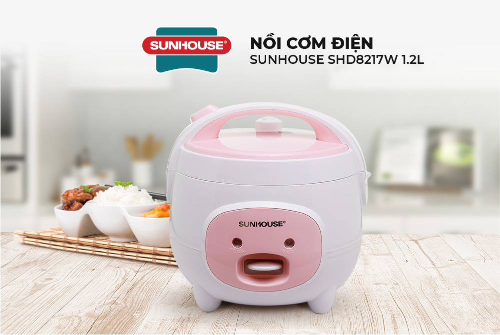 Nồi cơm điện 1.2L Sunhouse SHD8217W - Ảnh 2