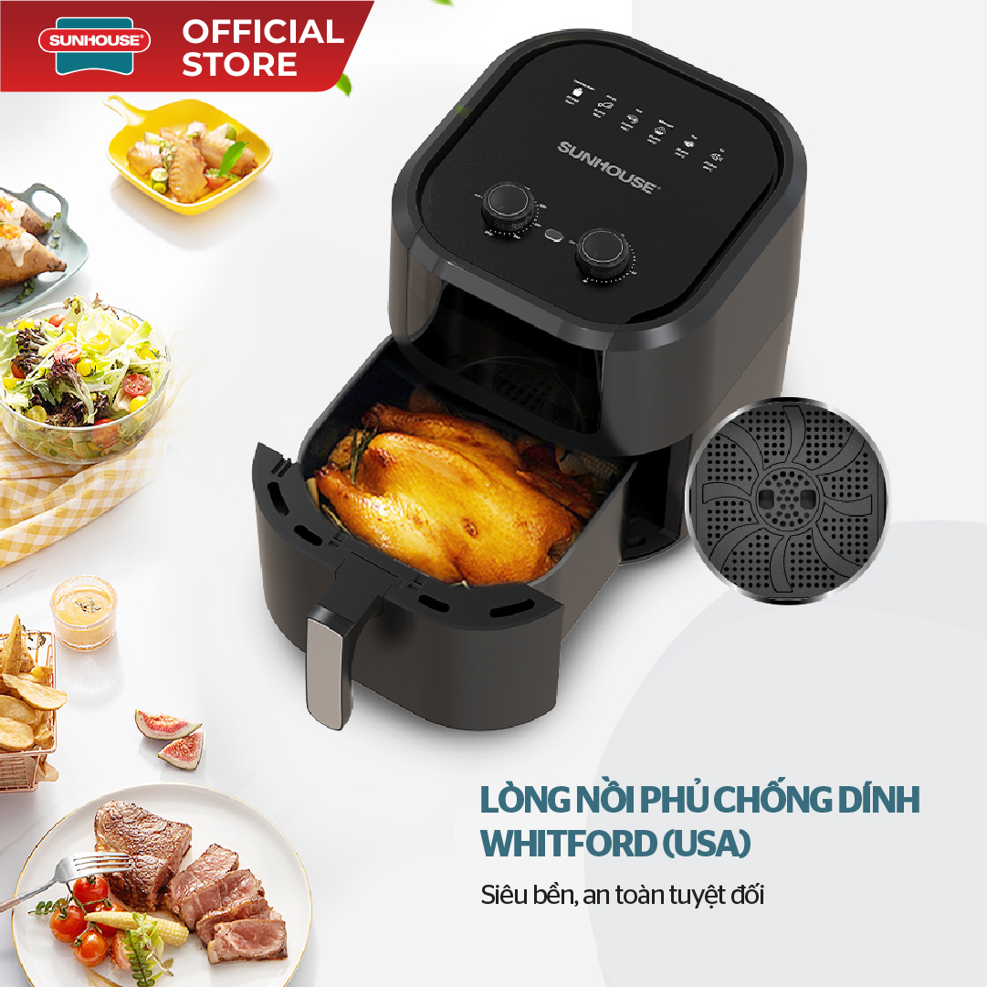 Nồi chiên không dầu 9L Sunhouse SHD4037 - Ảnh 5