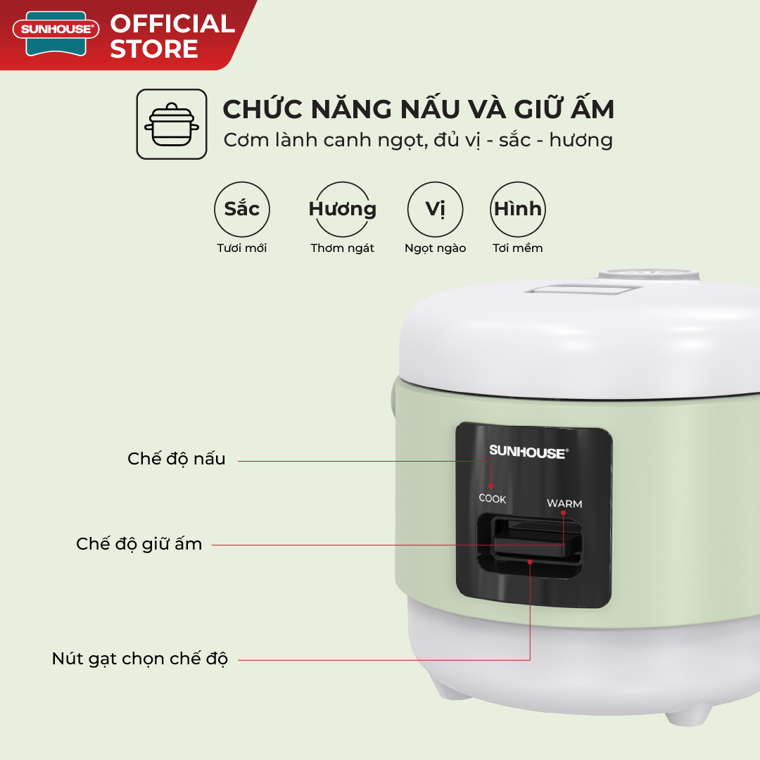 Nồi cơm điện Sunhouse SHD8200 - Ảnh 6