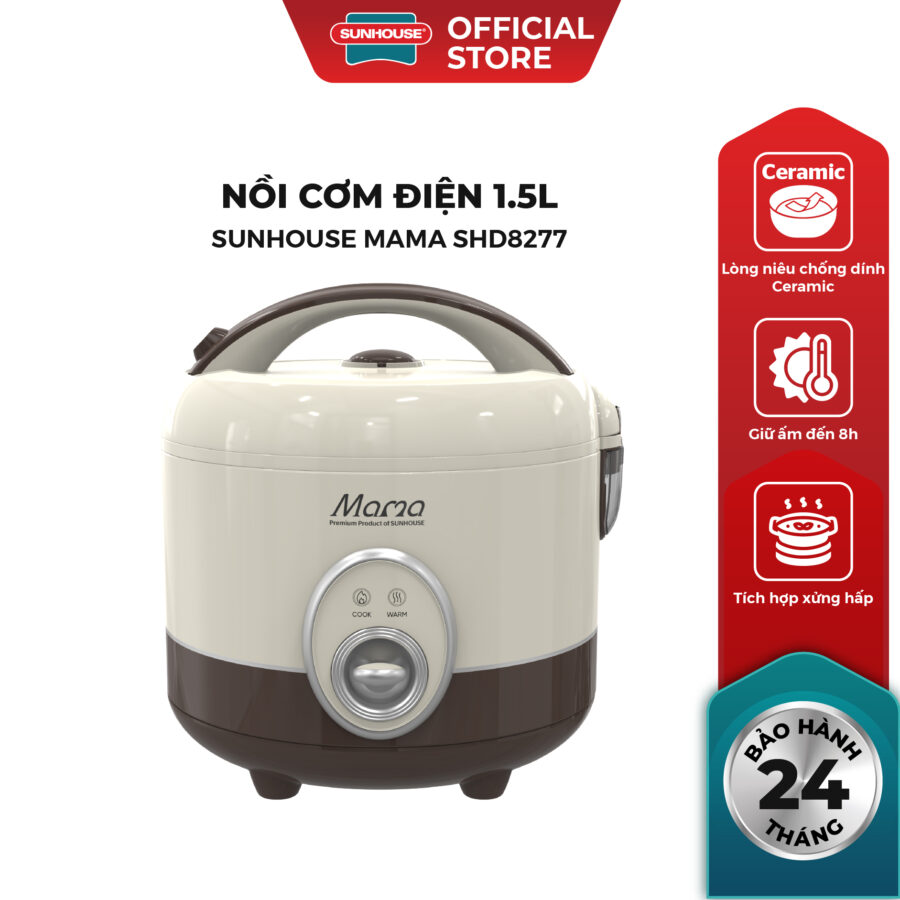 Nồi cơm điện 1.5L Sunhouse Mama SHD8277