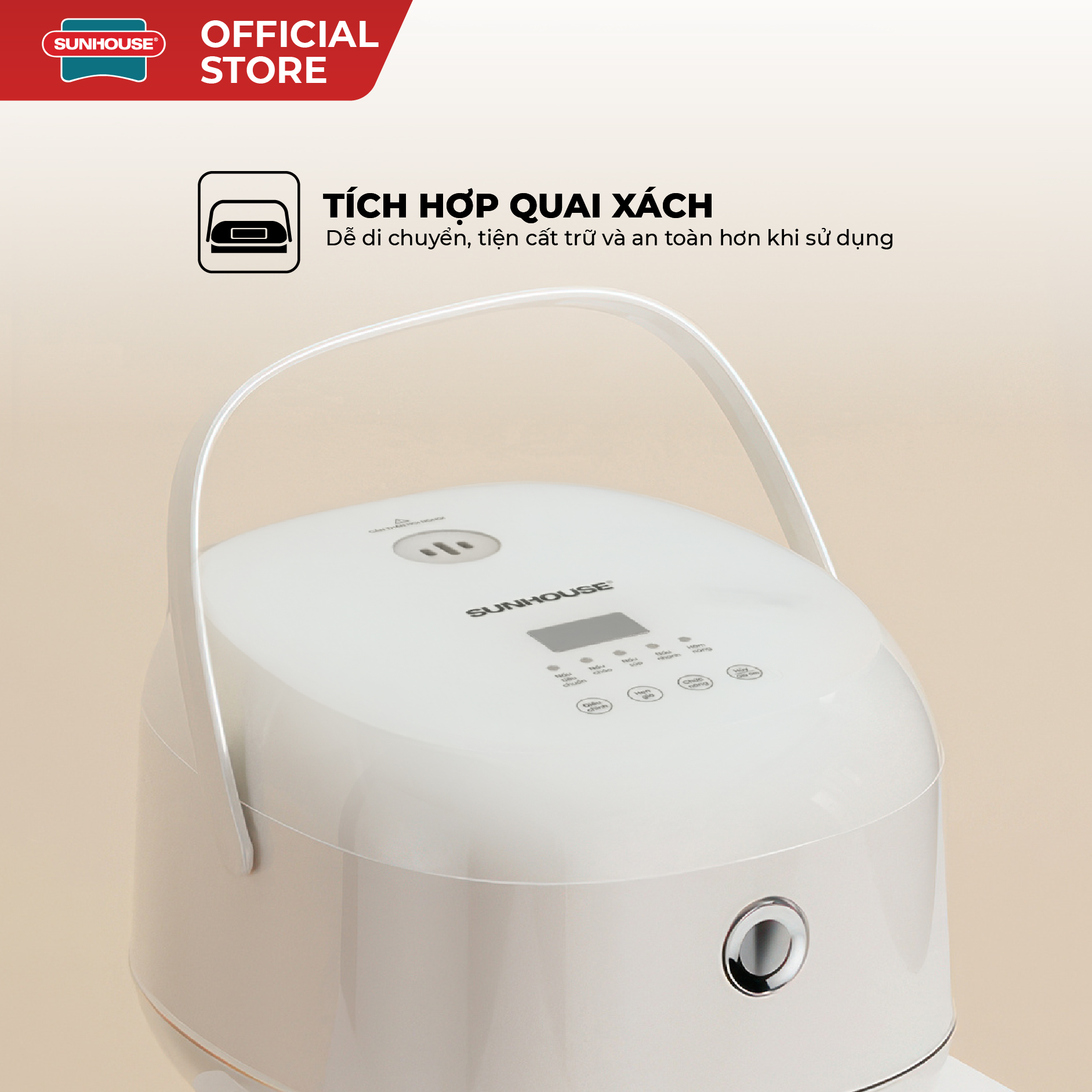 Nồi cơm điện tử 1L Sunhouse SHD8803 - Ảnh 5