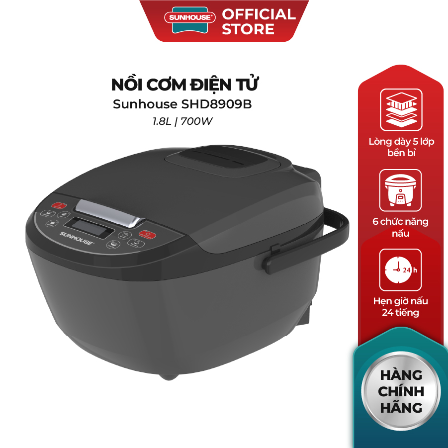 Nồi cơm điện tử Sunhouse SHD8909B